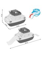 Кораб-ферибот със свалящи се палуби и 6 меки играчки за баня, 27х17х16 cm