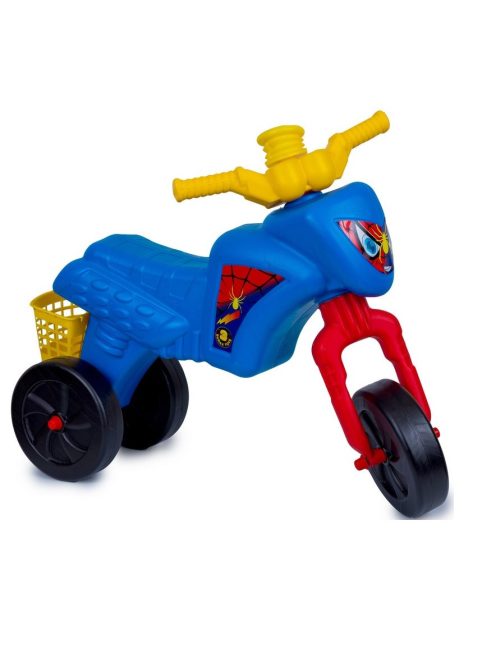 Детски мотор без педали Spider, За баланс, С клаксон и кош за багаж, 64 х 30 х 45 cm, До 20кг, 3+ Години, Син