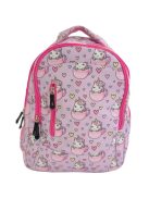 Раница Спарк с отделения вътрешен и външен джоб, С цип и 2 странични джоба, С анагомичен гръб, 39х30х18 см, Розов/Светло роз