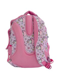   Раница Спарк с отделения вътрешен и външен джоб, С цип и 2 странични джоба, С анагомичен гръб, 39х30х18 см, Розов/Светло роз