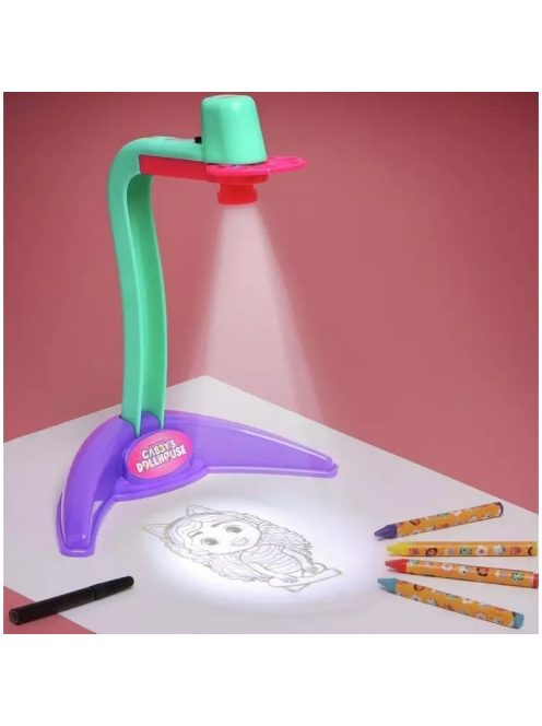 Проектор за копиране Disney Gabby's Doll House, 4 пастели и 2 диска, 31 х 25 х 5 см., Над 3 години