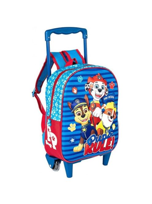 Раница 3D на колела и с телескопична дръжка Disney: Пес Патрул (Paw Patrol Pup n Rule), 39х28х14 cm