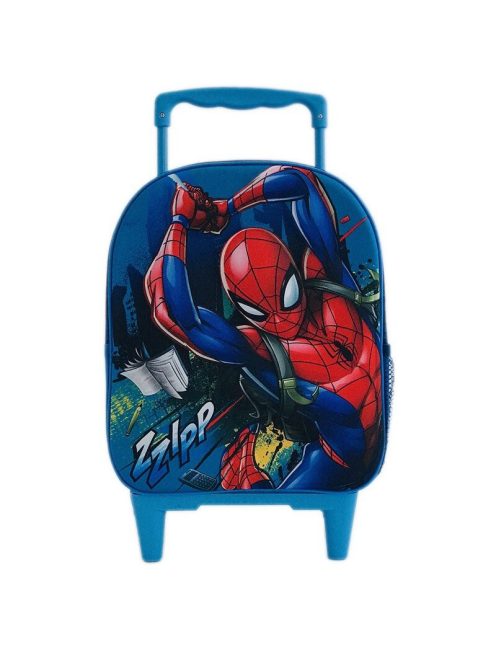 Раница 3D на колела и с телескопична дръжка Disney: Спайдермен (Spiderman Zzipp), 56х49х31 cm