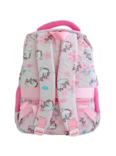   Раница МESCO с 2 отделения вътрешен и 2 външни джоба, 1 заден джоб с цип, 2 странични джоба с несесер, 44х30х18 см, Роз/Кафе