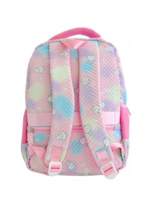 Раница МESCO с 2 отделения вътрешен и 2 външни джоба, 1 заден джоб с цип, 2 странични джоба с несесер, 44х30х18 см, Роз