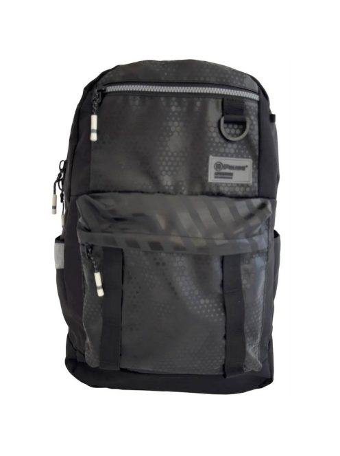 Раница PAUSE с 2 отделения с вътрешен джоб за лоптоп, 2 външни джоба с цип и 2 странични джоба с мек анатомичен гръб, 41х30х17 см, Сив/Жълт