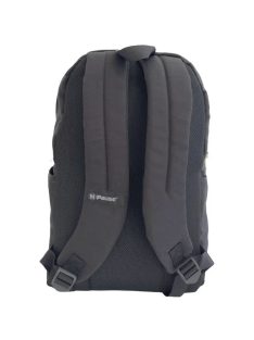   Раница PAUSE с 2 отделения с вътрешен джоб за лоптоп, 2 външни джоба с цип и 2 странични джоба с мек анатомичен гръб, 41х30х17 см, Сив/Жълт