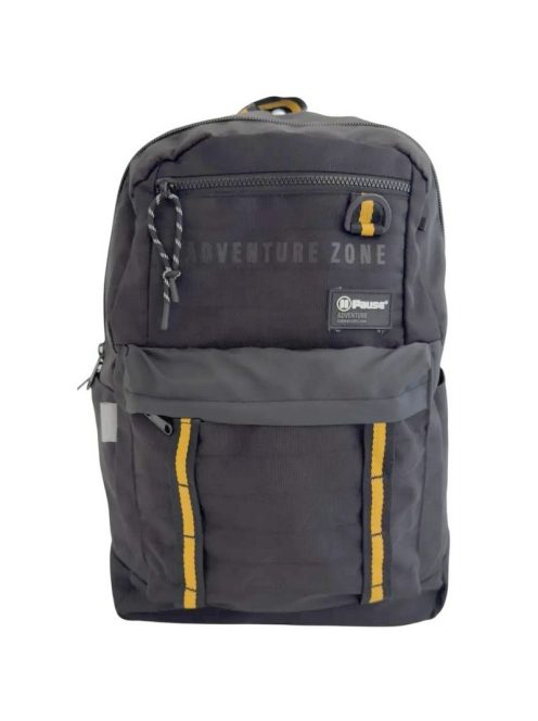 Раница PAUSE с 2 отделения с вътрешен джоб за лоптоп, 2 външни джоба  с цип и 2 странични джоба с мек анатомичен гръб и плюшена играчка  41х30х17