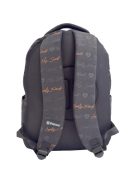 Раница PAUSE с 1 отделение с вътрешен джоб за лоптоп, 2 външни джоба с цип и 2 странични джоба, С мек анатомичен гръб, 41х30х17 см, Черен