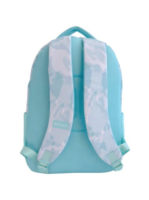 Раница PAUSE с 2 отделения с вътрешен джоб за лоптоп, 2 външни джоба с цип и 2 странични джоба с мек анатомичен гръб, 41х30х17 см, Син