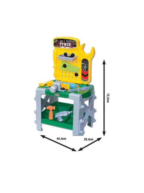 Работилница с менгеме и инструменти (33ч.), 60х41х17 cm, Tool Bench, 3033