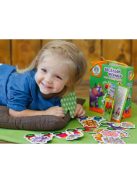 Детска игра с велкро лепенки "Веселия фермер", направи си влакче, 21x18x6 см