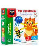 Детска игра с велкро лепенки "Смешна компания",  20,5x18x5 см