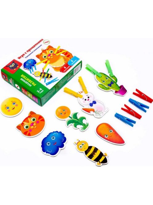Детска игра с велкро лепенки "Смешна компания",  20,5x18x5 см
