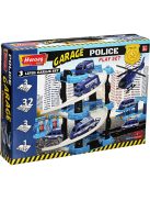 Детски паркинг - гараж Heroes на 3 нива и 3 колички, Полицейски участък, 35 х 27 х 7 см, 3+ години