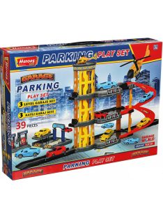   Детски паркинг - гараж Heroes на 4 нива, 3 големи площадки и асансьор, 44х32х7 см, 3+ години