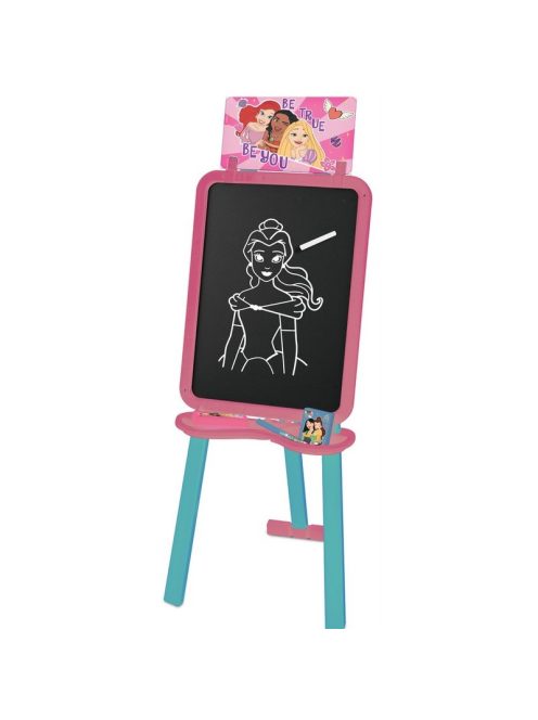 Дъска за рисуване Disney Princes, Двустранна с тебешири и флумастери, 125 см, 3+ години