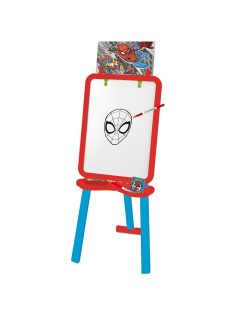   Дъска за рисуване Disney Spiderman, Двустранна с тебешири и флумастери, 125 см, 3+ години