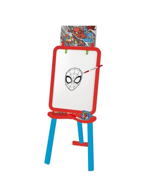 Дъска за рисуване Disney Spiderman, Двустранна с тебешири и флумастери, 125 см, 3+ години