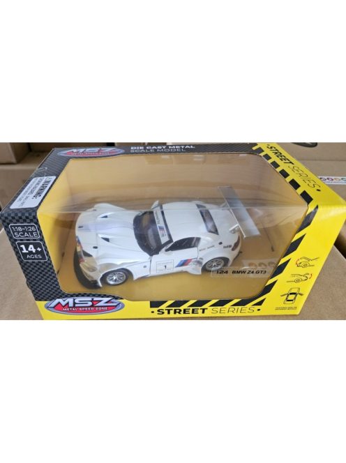 Метална кола 1:24 BMW Z4 GT3 с отваряеми врати преден капак и багажник