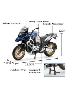   Метален мотор 1:12 BMW R1250 GS Adventure с амртисьори