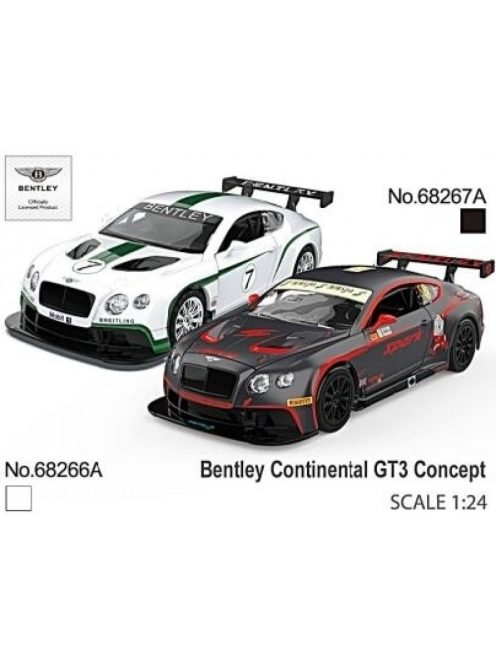Метална кола 1:24 Bentley Continental GT3 Concept с отваряеми врати преден капак и багажник