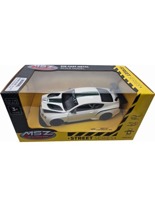 Метална кола 1:24 Bentley Continental GT3 Concept с отваряеми врати преден капак и багажник