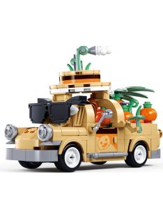   Конструктор Sluban Girl's Dream: Пикап с Плодове (292 ч.) с 3 фигурки, 38х24х7 см