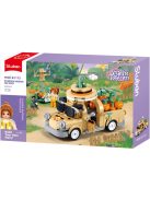 Конструктор Sluban Girl's Dream: Пикап с Плодове (292 ч.) с 3 фигурки, 38х24х7 см