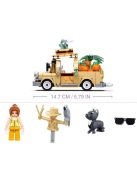 Конструктор Sluban Girl's Dream: Пикап с Плодове (292 ч.) с 3 фигурки, 38х24х7 см