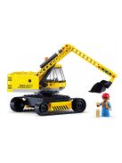 Конструктор Sluban Сити Верижен Багер 152 ел. и 1 фигурка, 29х24х6 см, 860667