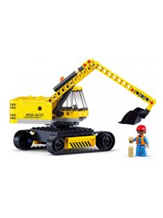   Конструктор Sluban Сити Верижен Багер 152 ел. и 1 фигурка, 29х24х6 см, 860667