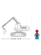 Конструктор Sluban Сити Верижен Багер 152 ел. и 1 фигурка, 29х24х6 см, 860667