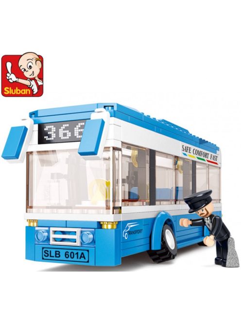 Конструктор Sluban Сити градски автобус 235 ел. с 3 фигурки 29х24х6