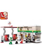 Конструктор Sluban Сити двуетажен градски автобус 402 ел. с 5 фигурки 48х29х7