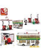 Конструктор Sluban Сити двуетажен градски автобус 402 ел. с 5 фигурки 48х29х7