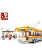 Конструктор Sluban Сити тролейбус 465 ел. с 5 фигурки 48х29х7