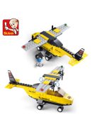 конструктор Sluban АвиацияТренировъчен Хеликоптер 110 ел. с 1 фигурка 24х14х5