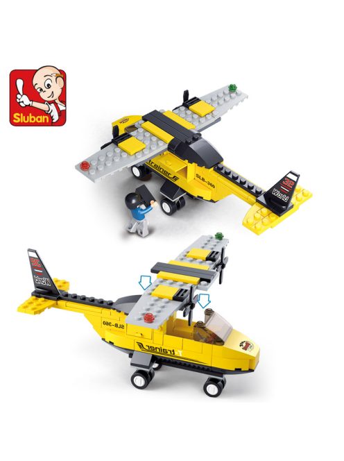 конструктор Sluban АвиацияТренировъчен Хеликоптер 110 ел. с 1 фигурка 24х14х5