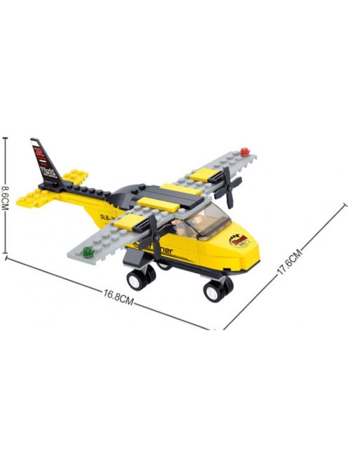 конструктор Sluban АвиацияТренировъчен Хеликоптер 110 ел. с 1 фигурка 24х14х5