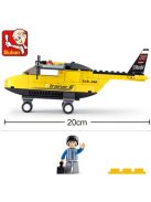конструктор Sluban АвиацияТренировъчен Хеликоптер 110 ел. с 1 фигурка 24х14х5