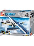 конструктор Sluban Авиация Хидроплан 214 ел. с 2 фигурки 29х24х6