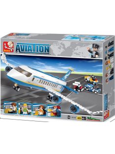   Конструктор Sluban Авиация Въздушен автобус 463 ел. с 7 фигурки 43х33х7