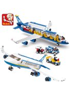 Конструктор Sluban Авиация Въздушен автобус 463 ел. с 7 фигурки 43х33х7