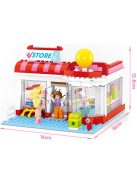 Конструктор Sluban Girl's Dream: Супермаркет (289 ч.) с 3 фигурки, 38х29х7 cm