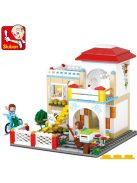 Конструктор Sluban Girl's Dream: Сладка Къща (380 ч.) с 4 фигурки, 38х29х7 cm