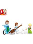 Конструктор Sluban Girl's Dream: Сладка Къща (380 ч.) с 4 фигурки, 38х29х7 cm