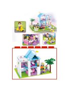 Конструктор Sluban Girl's Dream: Вила с градина (539 ч.) с 5 фигурки, 43х38х8 cm