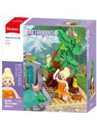 Конструктор Sluban Girl's Dream: Метрополис Ботаническа Градина (71 ч.) с 1 фигурка, 12х12х6 см