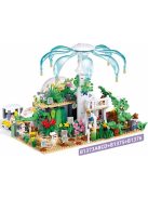 Конструктор Sluban Girl's Dream: Метрополис Ботаническа Градина (71 ч.) с 1 фигурка, 12х12х6 см